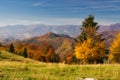 Autumn view from Horny diel in Nizke Tatry Royalty Free Stock Photo