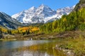 Maroon Bells and Lake Royalty Free Stock Photo