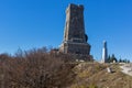 Autumn view of Monument to Liberty Shipka, Bulgaria Royalty Free Stock Photo