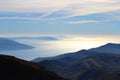 Autumn view from mountain