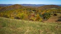 Autumn View of Mountain Meadow in the Blue Ridge Mountains Royalty Free Stock Photo