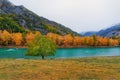 Autumn view of the mountain river Chuya in the Altai