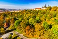 Autumn view from Nuselsky bridge, Prague, Czech Republic
