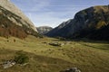 Autumn view over Eng Alm and Ahornboden