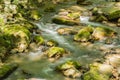 Autumn View of a Peaceful Mountain Stream Royalty Free Stock Photo