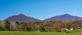 A Commanding view of the Peaks of Otter, Bedford County, Virginia, USA Royalty Free Stock Photo