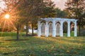 Autumn View of a Pergola