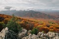 Autumn view from Ravens Roost Overlook, on the Blue Ridge Parkway in Virginia