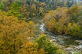 Autumn View of Roanoke River Gorge Royalty Free Stock Photo