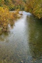 Autumn View of Roanoke River Royalty Free Stock Photo