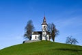 Autumn view of Saint Tomas church Royalty Free Stock Photo