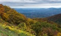 An Autumn View of Shenandoah Valley and the Blue Ridge Mountains Royalty Free Stock Photo