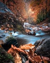 Autumn view from Smoky Mountain National Park Royalty Free Stock Photo