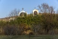 Autumn view of Temple of Vanga near village of Rupite, Blagoevgrad region, Bulgaria Royalty Free Stock Photo