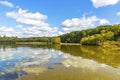 Autumn view of Wannsee lake in Berlin, Germany