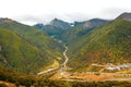 Autumn view of yading village