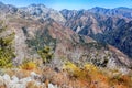 Autumn Views of Ventana Wilderness from Mount Manuel Trail Royalty Free Stock Photo