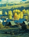 Autumn village Baihaba, xinjiang,china