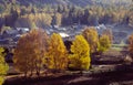 Autumn village in xinjiang