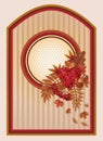 Autumn vintage background, vector Royalty Free Stock Photo