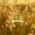 Autumn vintage blurred background