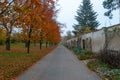 Autumn at Vysehrad Castle, Prague Royalty Free Stock Photo