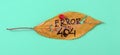 Autumn walnut leaves with handwritten text