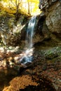 Autumn waterfall Royalty Free Stock Photo