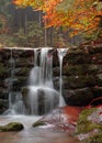 Autumn waterfall Royalty Free Stock Photo