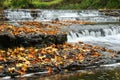 Autumn waterfall in Estonia Royalty Free Stock Photo