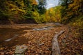 Autumn Waterfall Royalty Free Stock Photo