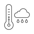 Autumn weather linear icon