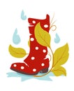 Autumn wellie