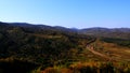 Autumn wind of the red mountain Royalty Free Stock Photo