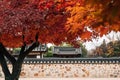 Autumn of Wolmi Park traditional garden in Incheon, Korea