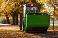 Autumn works in park Royalty Free Stock Photo
