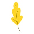 autumn yellow leaf aspen. Vector leafs EPS10. Spring