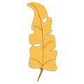 autumn yellow leaf aspen. Vector leafs EPS10. Spring Royalty Free Stock Photo