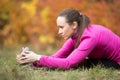 Autumn yoga: Seated Forward Bend yoga pose