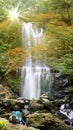 Autumn Yunshen waterfall in New Taipei City Sanxia District, New Taipei City, Taiwan Royalty Free Stock Photo