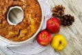 Autumnal apple pie