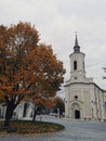 Autumnal church view