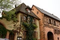 Autumnal detailed view of the French town of Bergheim in Alsace