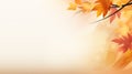 Autumnal Equinox holiday background, bright yellow colors. place for text. Hello, Autumn