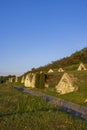 Autumnal Gombos-hegyi pincesor in Hercegkut, UNESCO site, Great Plain, North Hungary