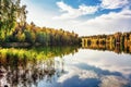 Autumnal lake