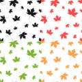 Autumnal Maple Leaf seamless pattern