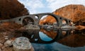 Autumnal scenery of Devil Bridge landmark, Bulgaria