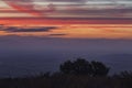 Colourful Twilight Sky over Rural England