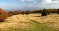 Autumnal view from mount Strazov - Strazovske Vrchy Royalty Free Stock Photo